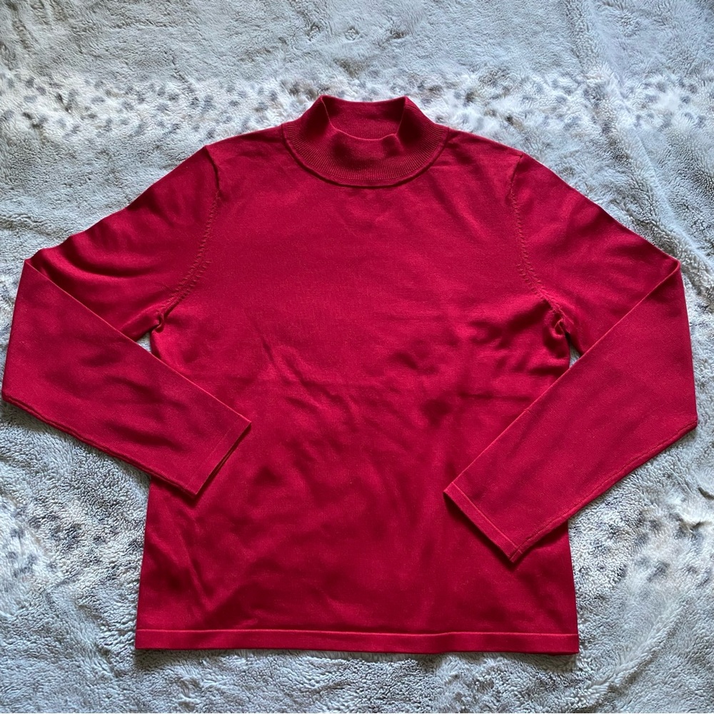 Pendleton Petite Red Knitted Sweater Sz S